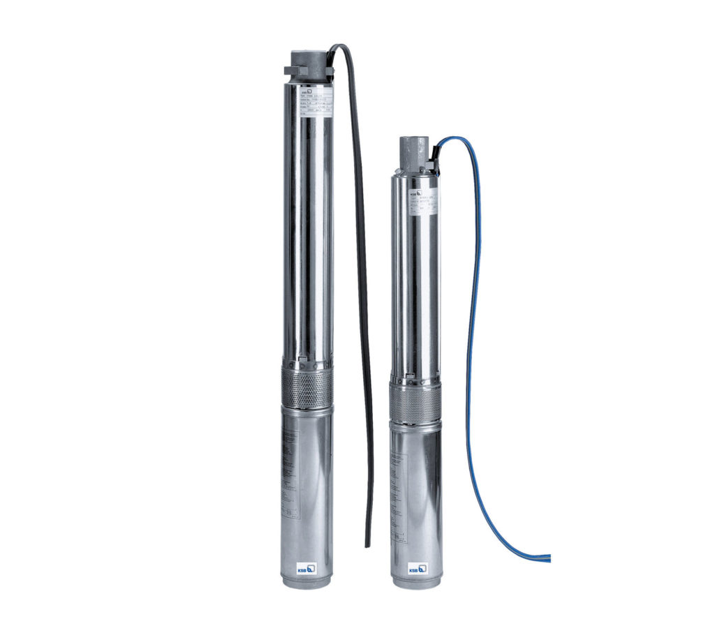 Submersible pump installation for a lake-fed sprinkler system